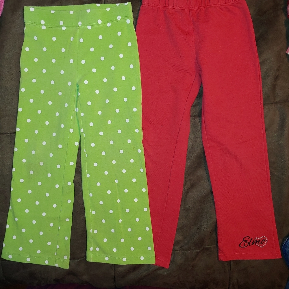 two pairs play pants, 4T, Gymboree, Elmo
